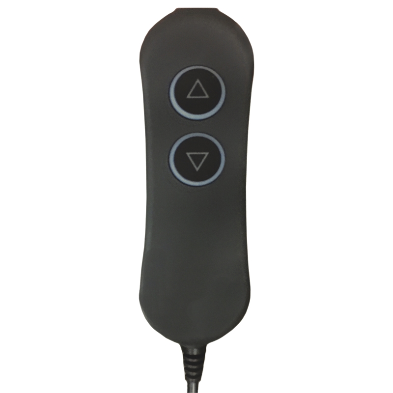 Bowery Hill Power Lift Assist Lay Flat Recliner in Blue Polyester Fabric