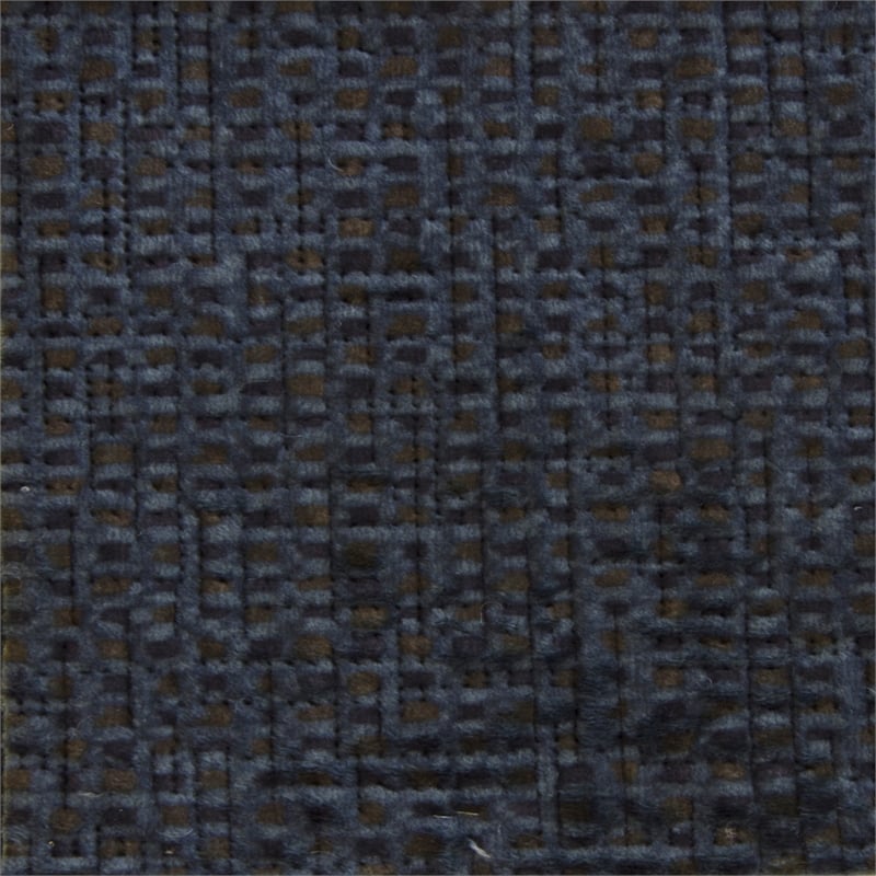 Bowery Hill Power Lift Assist Lay Flat Recliner in Blue Polyester Fabric