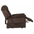 Bowery Hill Power Lift Assist Recliner in Brown Polyester Fabric