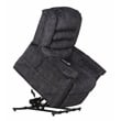Bowery Hill Power Lift Assist Recliner in Blue Polyester Fabric