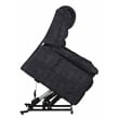 Bowery Hill Power Lift Assist Recliner in Blue Polyester Fabric