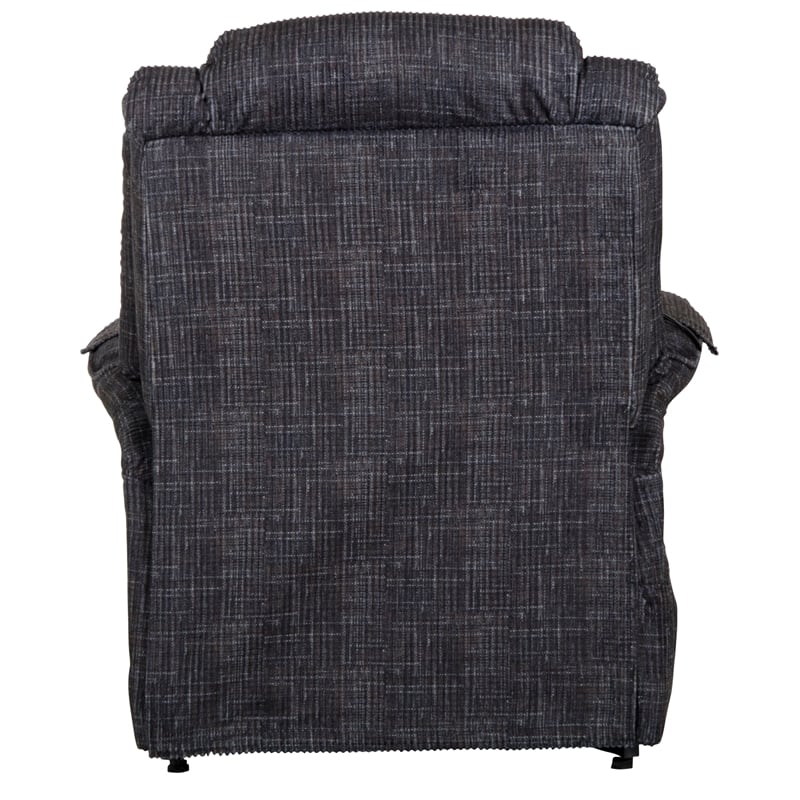 Bowery Hill Power Lift Assist Recliner in Blue Polyester Fabric