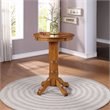 Bowery Hill Traditional Durable Wood Pub Table in Oak Finish