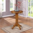 Bowery Hill Traditional Durable Wood Pub Table in Oak Finish