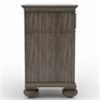 Bowery Hill Traditional Solid Wood 3-Drawer Nightstand in Gray