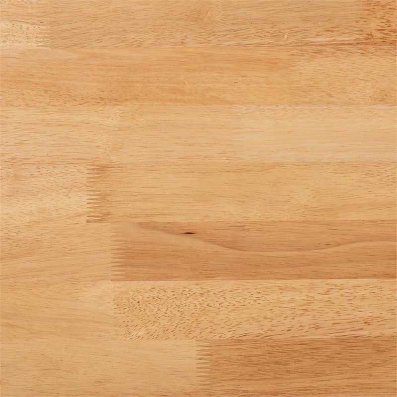 Bowery Hill Round Wood Dining Table with Splayed Legs in Brown