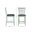 Bowery Hill 5-Piece Dining Set of Extendable Table and 4 Chairs in Stone Gray