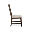 Bowery Hill Dining Side Chair with Upholstered Seat in Graphite (Set of 2)
