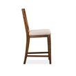 Bowery Hill Counter Chair with Upholstered Seat in Toasted Nutmeg (Set of 2)