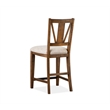 Bowery Hill Counter Chair with Upholstered Seat in Toasted Nutmeg (Set of 2)