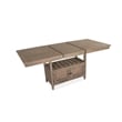 Bowery Hill Counter Dining Table in Dovetail Gray with Extension Leaf