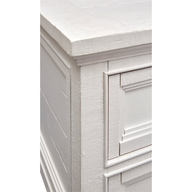 Bowery Hill Lift Top Storage Cocktail Table with Casters in Chalk White