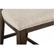 Bowery Hill Counter Chair with Upholstered Seat in Graphite Finish (Set of 2)