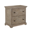 Bowery Hill Contemporary Pine Wood Lateral File Cabinet in Dovetail Gray
