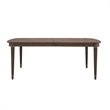 Bowery Hill Leg Dining Table in Piano Brown with 2 Extension Leaves