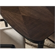 Bowery Hill Leg Dining Table in Piano Brown with 2 Extension Leaves