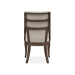 Bowery Hill Contemporary Dining Arm Chair with Upholstered Seat (Set of 2)