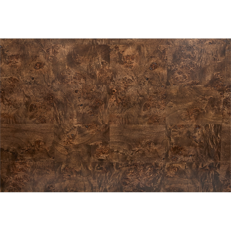 Bowery Hill Contemporary Espresso 8-Drawer Dresser With Landscape Mirror