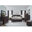 Bowery Hill Contemporary Espresso 8-Drawer Dresser With Landscape Mirror