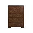 Bowery Hill Contemporary 5-Drawer Bedroom Chest in Espresso Finish
