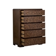 Bowery Hill Contemporary 5-Drawer Bedroom Chest in Espresso Finish