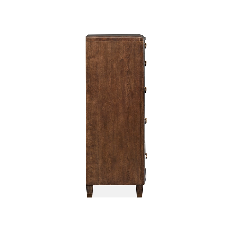 Bowery Hill Espresso Door Bedroom Chest With Jewelry Divider