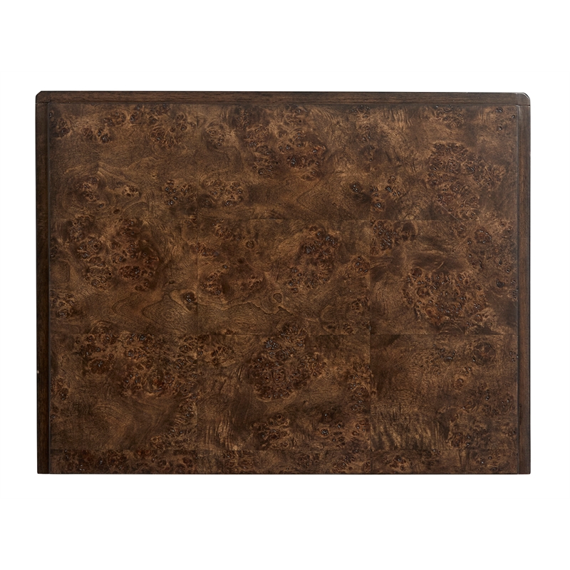 Bowery Hill Open Nightstand in Espresso With Fixed Wood Shelf