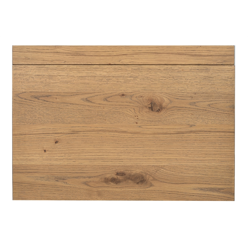 Bowery Hill 2-Drawer Nightstand in Rustic Caramel With Felt Lining