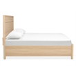 Bowery Hill Queen Panel Bed in Sandstone Beige With 800 lbs Capacity