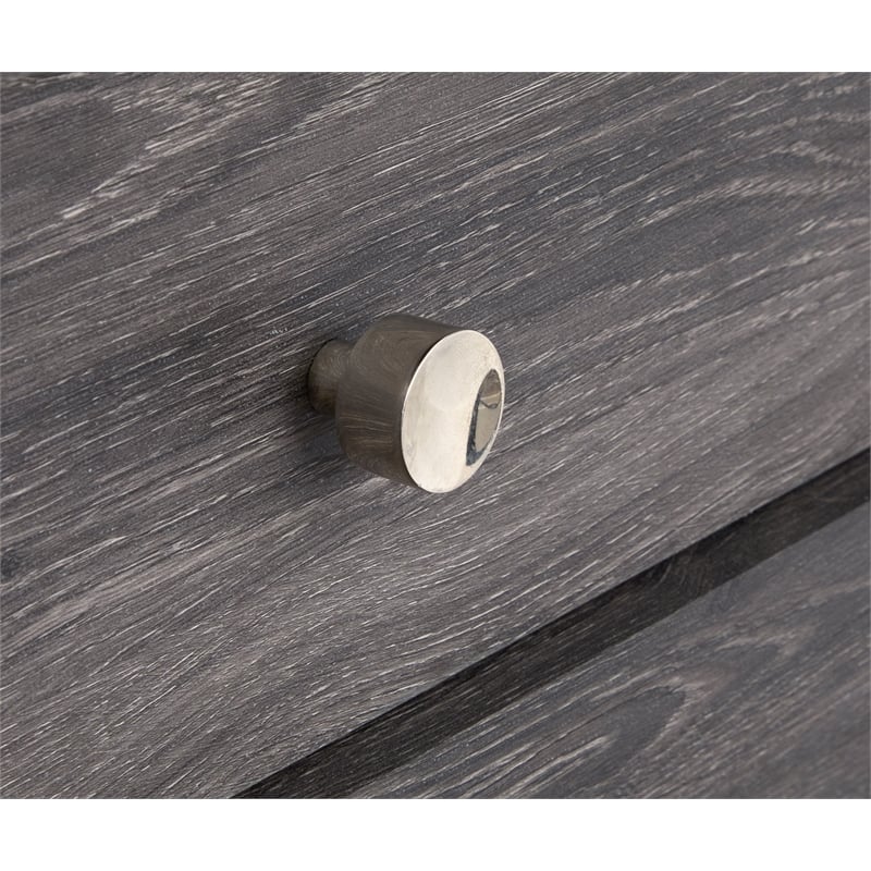 Bowery Hill 5-Drawer Bedroom Chest in Raisin Black With Soft Close