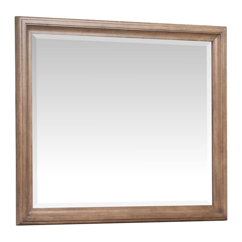 Bowery Hill 6-Drawer Dresser With Landscape Mirror in Florentine Walnut