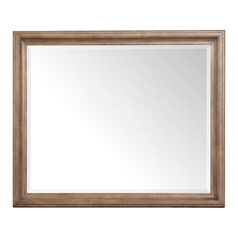 Bowery Hill 6-Drawer Dresser With Landscape Mirror in Florentine Walnut