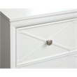 Bowery Hill 6-Drawer Dresser With Landscape Mirror in Whisper White
