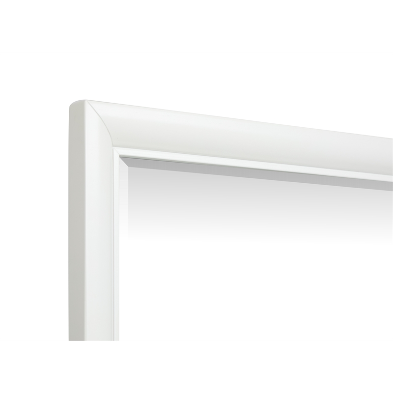 Bowery Hill 6-Drawer Dresser With Landscape Mirror in Whisper White