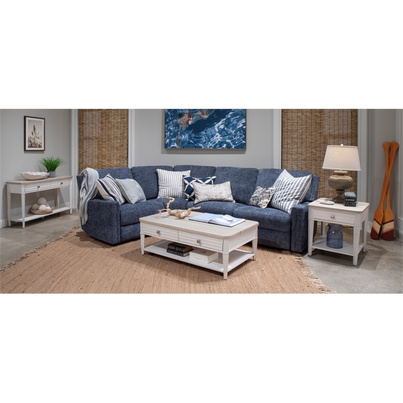 Bowery Hill Lift Top Storage Cocktail Table With Casters and Drawers