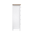 Bowery Hill 5-Drawer Chest in White Whisp and Sand With Soft Close