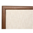 Bowery Hill King Upholstered Panel Bed in Russet With Oatmeal Fabric
