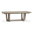 Bowery Hill Extendable Trestle Dining Table 90