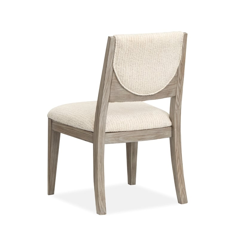 Bowery Hill Contemporary Upholstered Side Chair 2-Pack in Dorian Grey