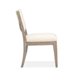 Bowery Hill Contemporary Upholstered Side Chair 2-Pack in Dorian Grey