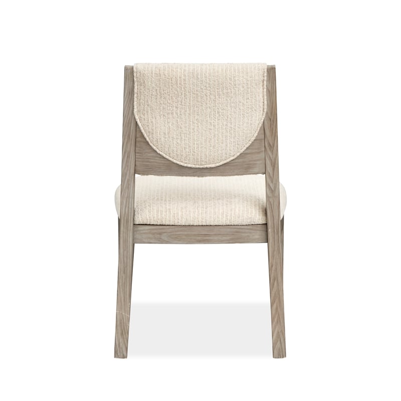 Bowery Hill Contemporary Upholstered Side Chair 2-Pack in Dorian Grey
