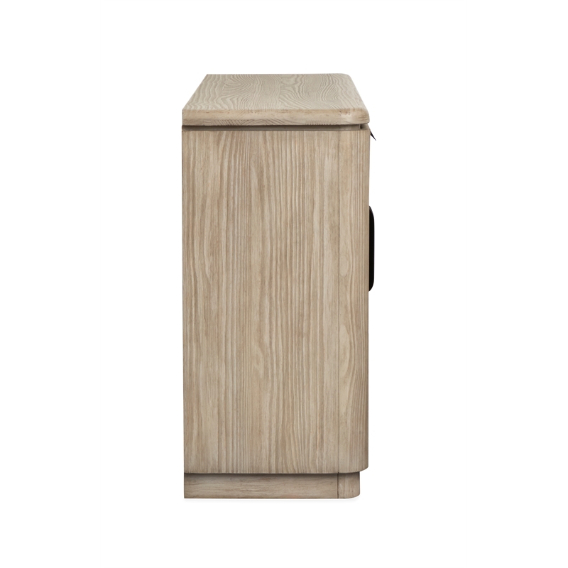Bowery Hill Server With 2 Drawers and 4 Doors in Dorian Grey