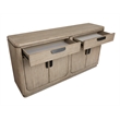 Bowery Hill Server With 2 Drawers and 4 Doors in Dorian Grey