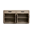 Bowery Hill Server With 2 Drawers and 4 Doors in Dorian Grey