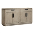 Bowery Hill Server With 2 Drawers and 4 Doors in Dorian Grey