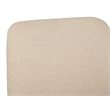 Bowery Hill Contemporary Upholstered Arm Chair 2-Pack in Swiss Coffee