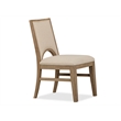 Bowery Hill Contemporary Upholstered Side Chair 2-Pack in Swiss Coffee