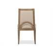 Bowery Hill Contemporary Upholstered Side Chair 2-Pack in Swiss Coffee