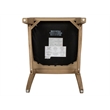 Bowery Hill Contemporary Upholstered Side Chair 2-Pack in Swiss Coffee