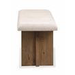 Bowery Hill Upholstered Bench in Harvest Brown With 500 lb Capacity